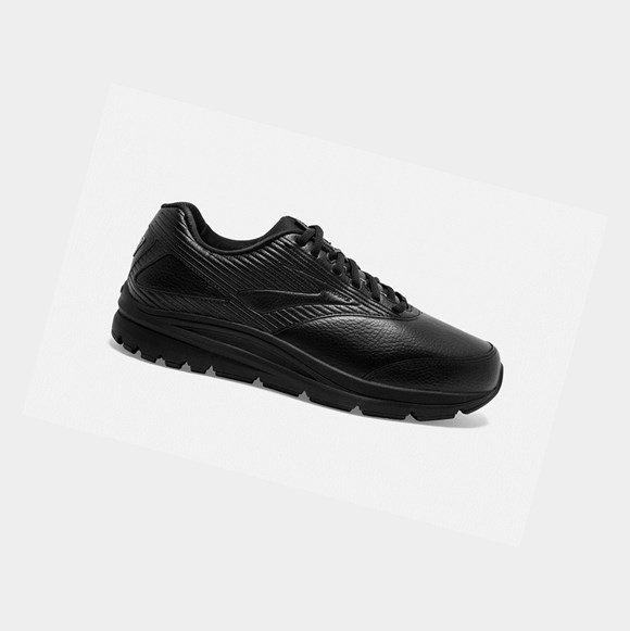 Men's Brooks Addiction Walker 2 Walking Shoes Black / Black | 9760RVWXN