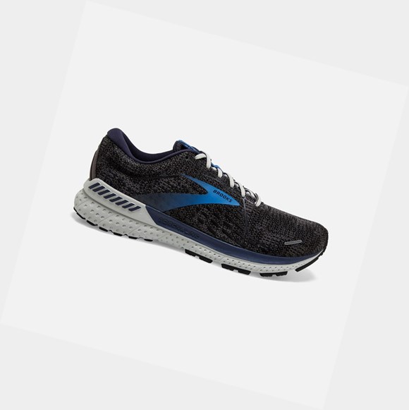 Men's Brooks Adrenaline GTS 21 Road Running Shoes Peacoat / Black / Blue | 4952VEHAX