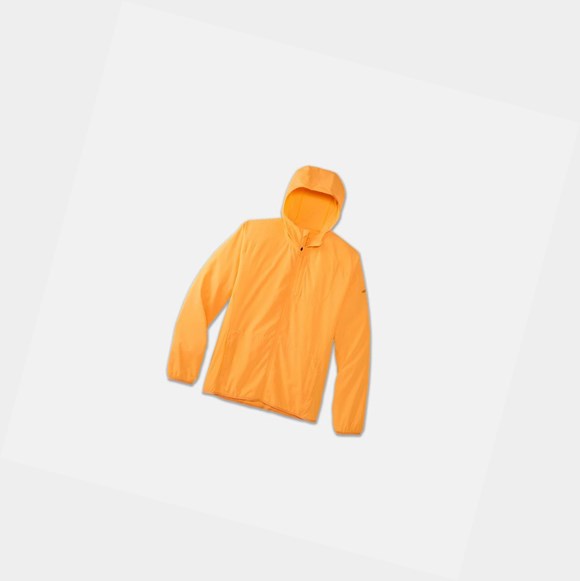 Men's Brooks Canopy Outerwear Fluoro Orange | 9653DOAXR