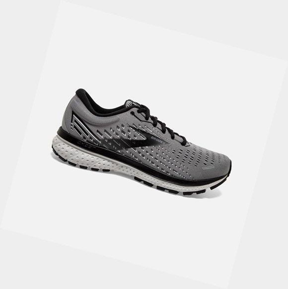 Men's Brooks Ghost 13 Road Running Shoes Primer Grey / Pearl / Black | 3189QTKOY