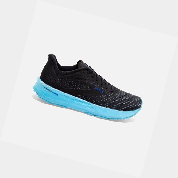 Men's Brooks Hyperion Tempo Trainers Black / Iced Aqua / Blue | 6729NMPGC