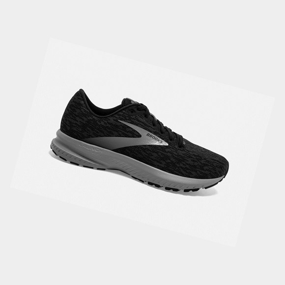 Men's Brooks Launch 7 Road Running Shoes Black / Ebony / Primer | 9460ZREVF