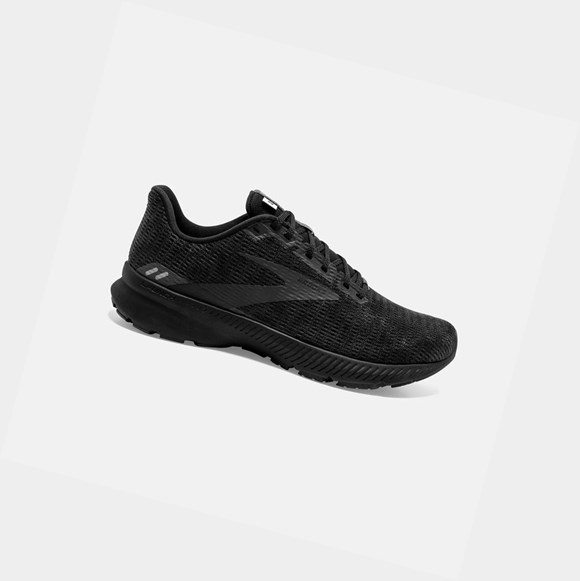 Men's Brooks Launch 8 Road Running Shoes Black / Ebony / Grey | 9423HKSJQ