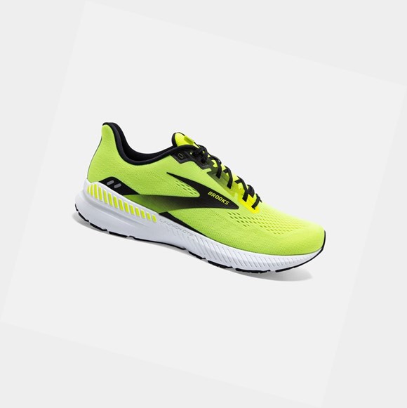 Men's Brooks Launch GTS 8 Road Running Shoes Nightlife / Black / White | 5410UVABF