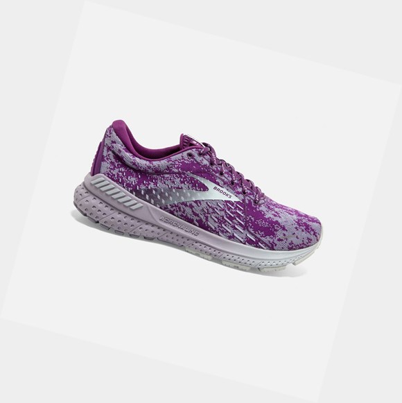 Women's Brooks Adrenaline GTS 21 Road Running Shoes Wood Violet / Lavender / Blue | 1974OIEBJ