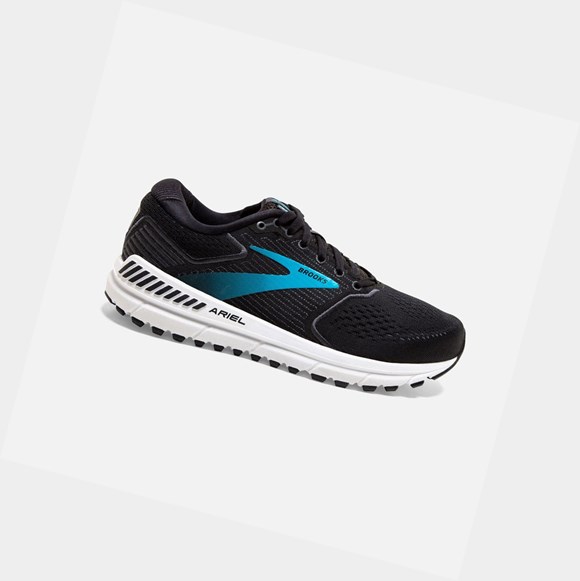 Women's Brooks Ariel '20 Road Running Shoes Black / Ebony / Blue | 4219HTGKY