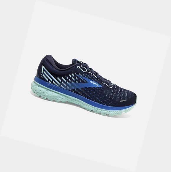 Women's Brooks Ghost 13 Road Running Shoes Peacoat / Blue Tint / Strong Blue | 8053ARISO