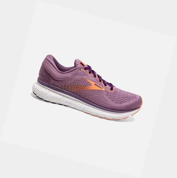 Women's Brooks Glycerin 18 Road Running Shoes Valerian / Jewel / Cantaloupe | 3704BLJIO