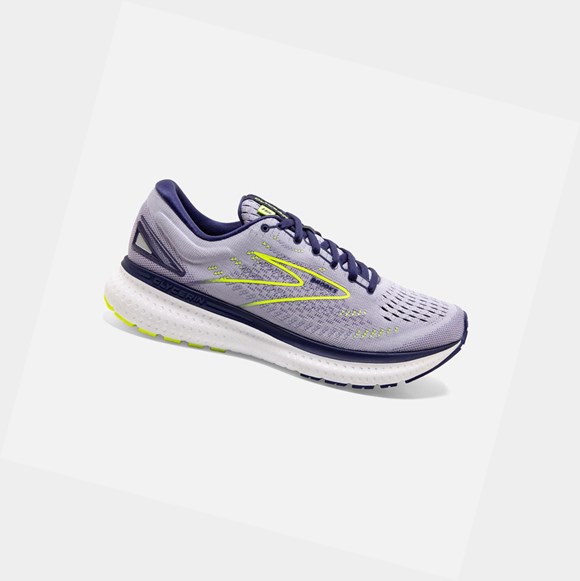 Women's Brooks Glycerin 19 Road Running Shoes Lavender / Blue / Nightlife | 4061IBNJR