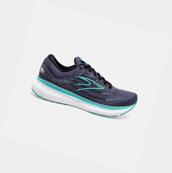 Women's Brooks Glycerin 19 Road Running Shoes Nightshadow / Black / Blue | 8914CTKPQ