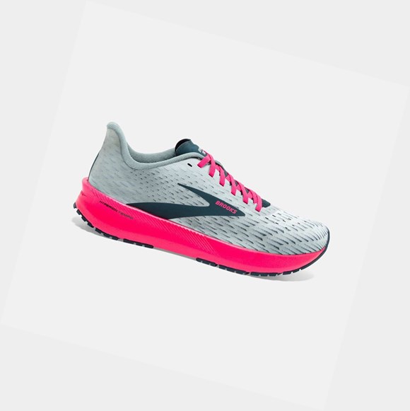 Women's Brooks Hyperion Tempo Trainers Ice Flow / Navy / Pink | 8340NZUWH