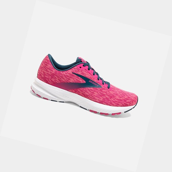 Women's Brooks Launch 7 Road Running Shoes Pink / Beetroot / Majolica | 3527OXWMP