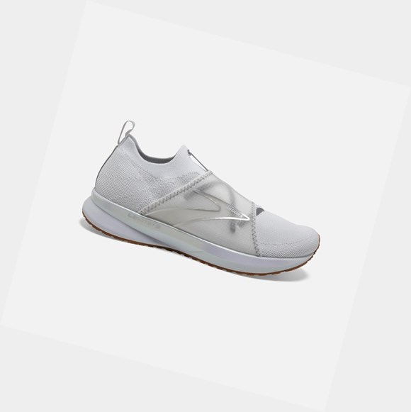 Women's Brooks Levitate 4 LE Road Running Shoes White / Silver / Tan | 9721ZUOQL