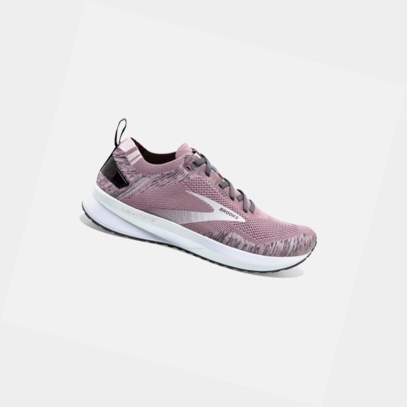 Women's Brooks Levitate 4 Road Running Shoes Blackened Pearl / Metallic / Primrose | 3480CFGUN