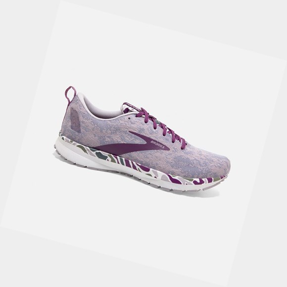 Women's Brooks Revel 4 Road Running Shoes White / Wood Violet / Iris | 5894EAFLJ