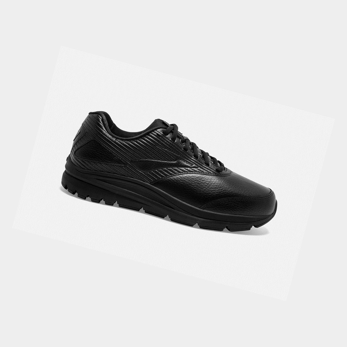 Men\'s Brooks Addiction Walker 2 Walking Shoes Black / Black | 9760RVWXN