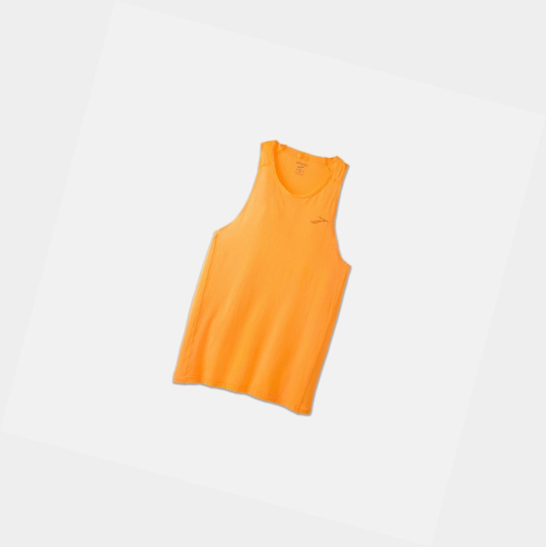 Men's Brooks Atmosphere Singlet Tops Fluoro Orange | 3027DGTPU