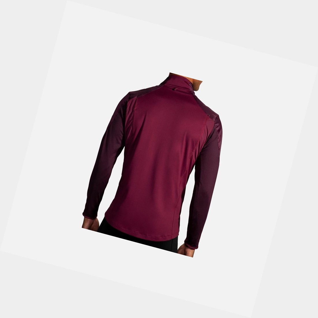 Men's Brooks Fusion Hybrid Outerwear Sangria / Merlot | 0813HUOEB