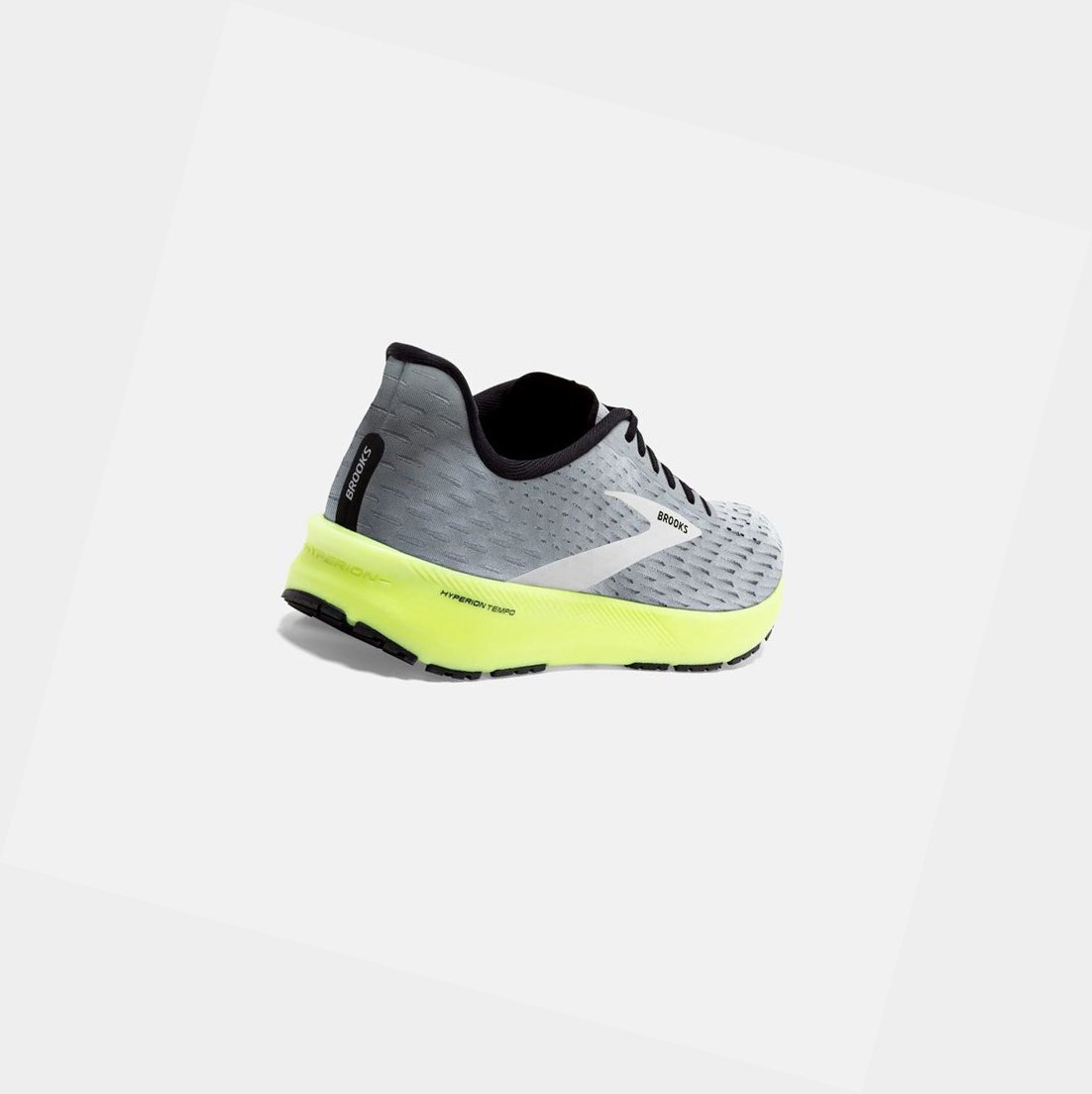 Men's Brooks Hyperion Tempo Trainers Grey / Black / Nightlife | 6042PUZAC