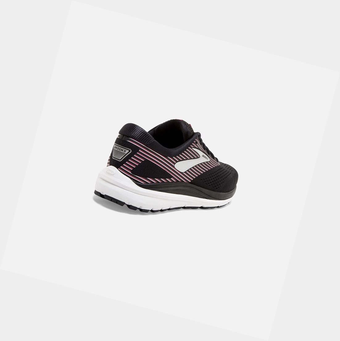 Women's Brooks Addiction 14 Walking Shoes Black / Hot Pink / Silver | 8527YNCDO