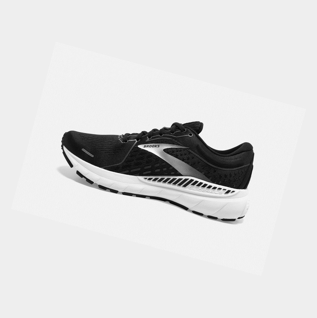 Women's Brooks Adrenaline GTS 21 Walking Shoes Black Pearl / White | 0451JFVHC