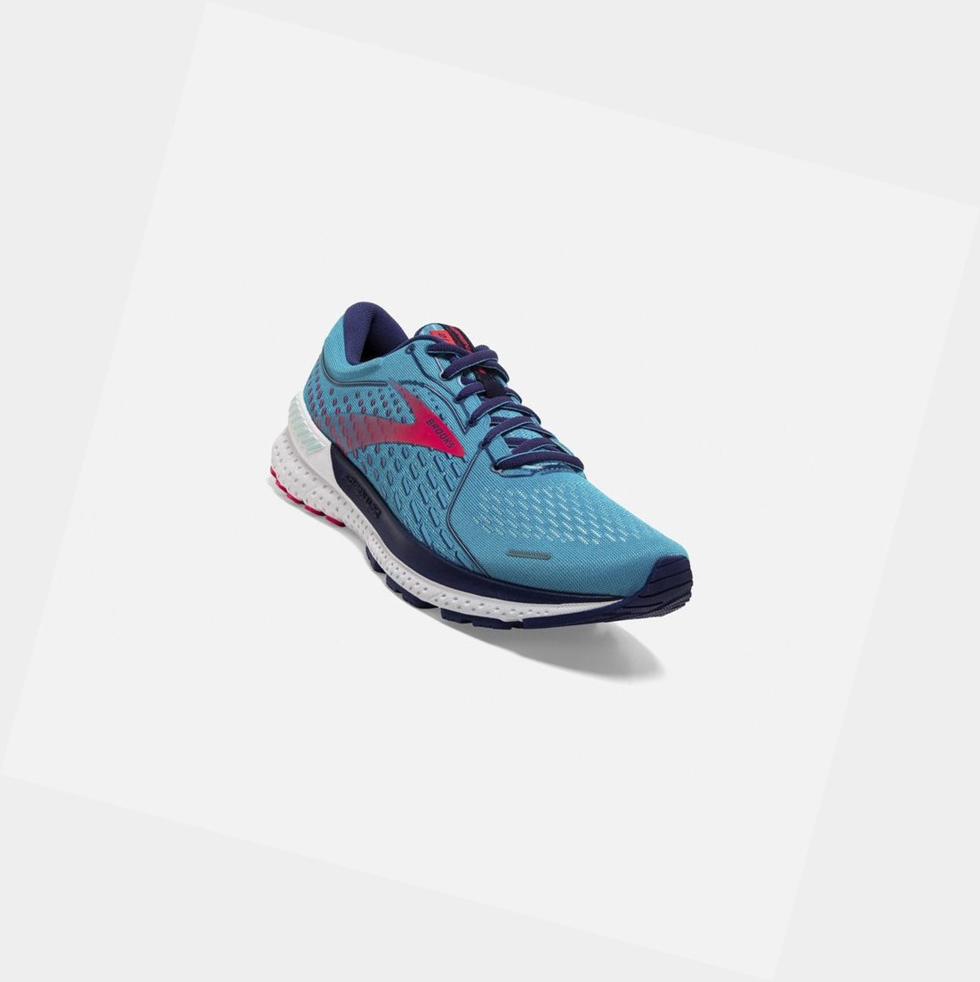 Women's Brooks Adrenaline GTS 21 Walking Shoes Horizon / Blue Ribbon / Pink | 1086JCQBX