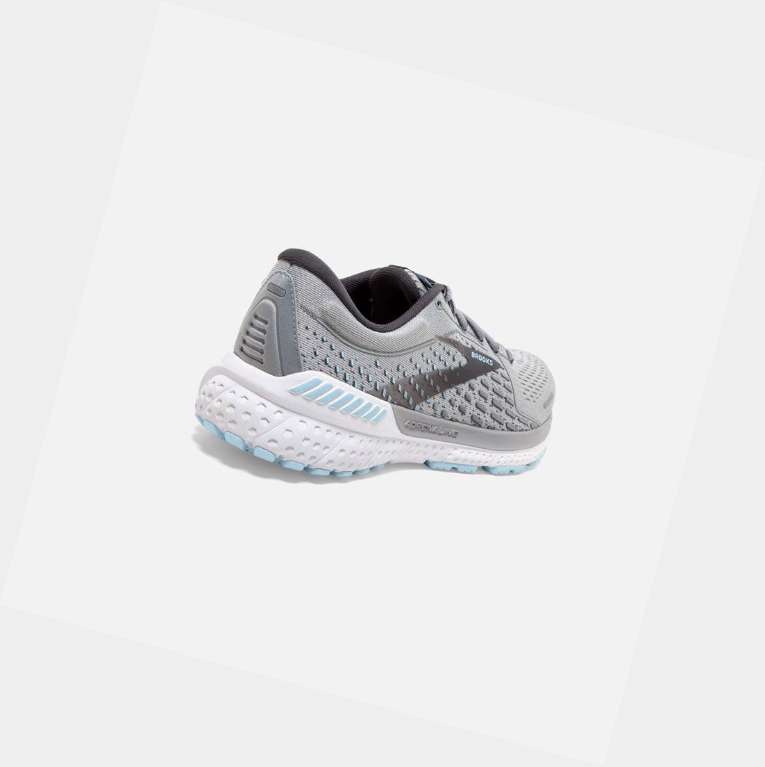 Women's Brooks Adrenaline GTS 21 Walking Shoes Oyster / Alloy / Light Blue | 3182ZEQUB