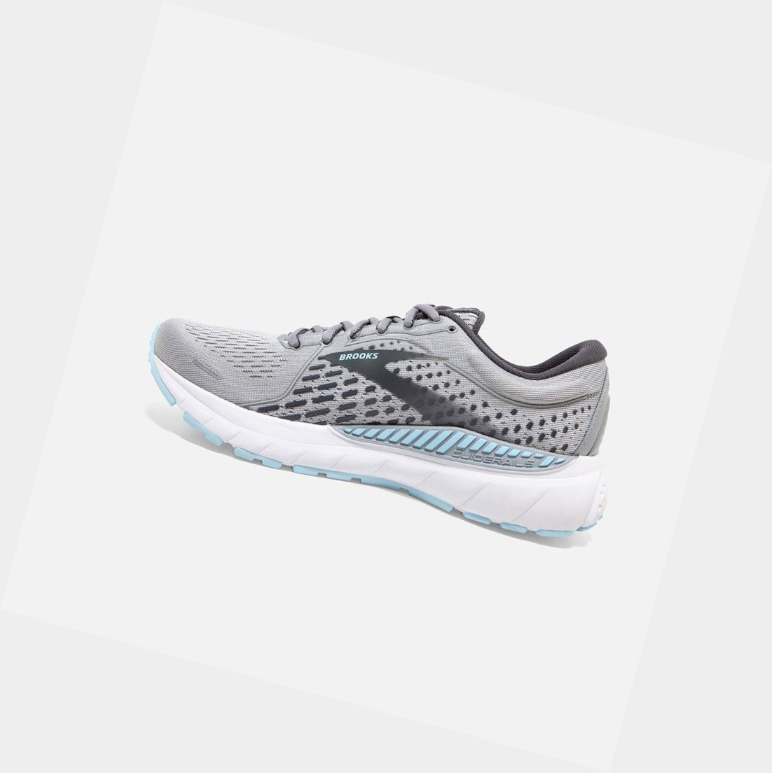 Women's Brooks Adrenaline GTS 21 Walking Shoes Oyster / Alloy / Light Blue | 3182ZEQUB