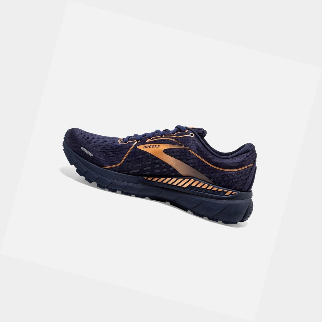 Women's Brooks Adrenaline GTS 21 Walking Shoes Navy / Black / Copper | 3452MPKQS