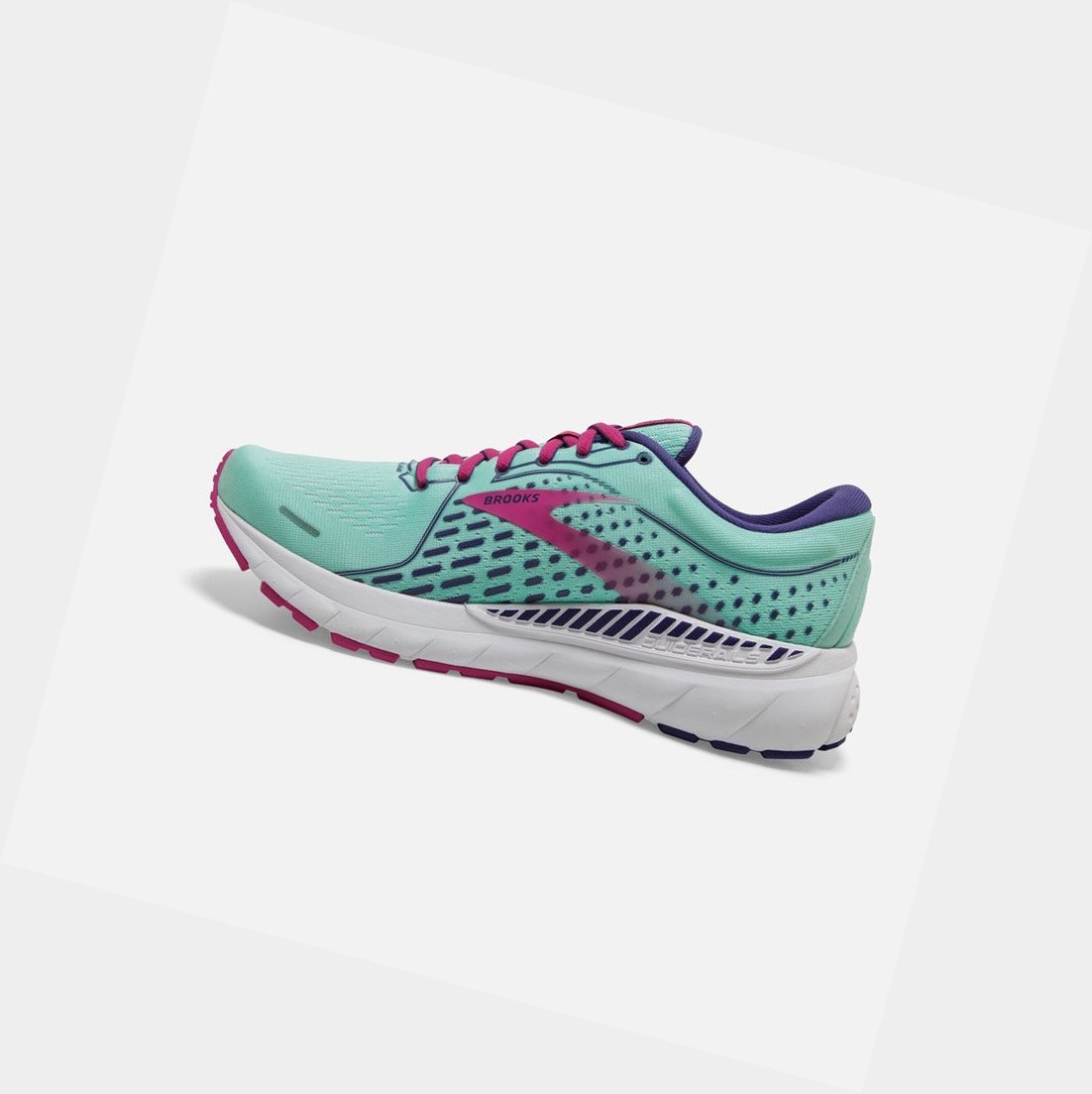 Women's Brooks Adrenaline GTS 21 Walking Shoes Yucca / Navy Blue / Fuchsia | 5821BIZGQ