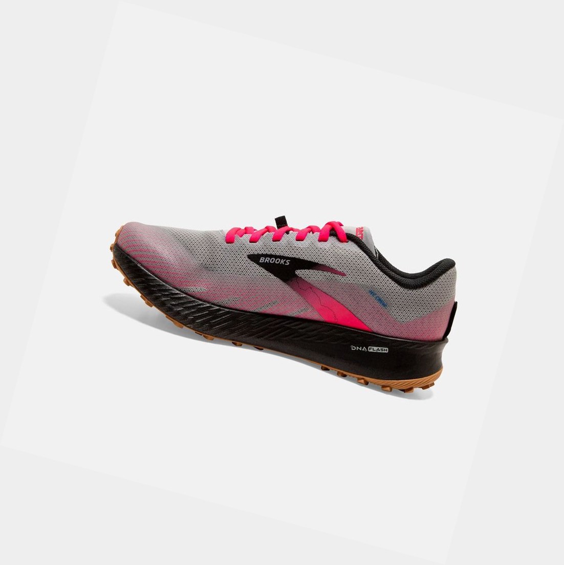 Women's Brooks Catamount Trail Shoes Alloy / Pink / Black | 3560ZEKRM