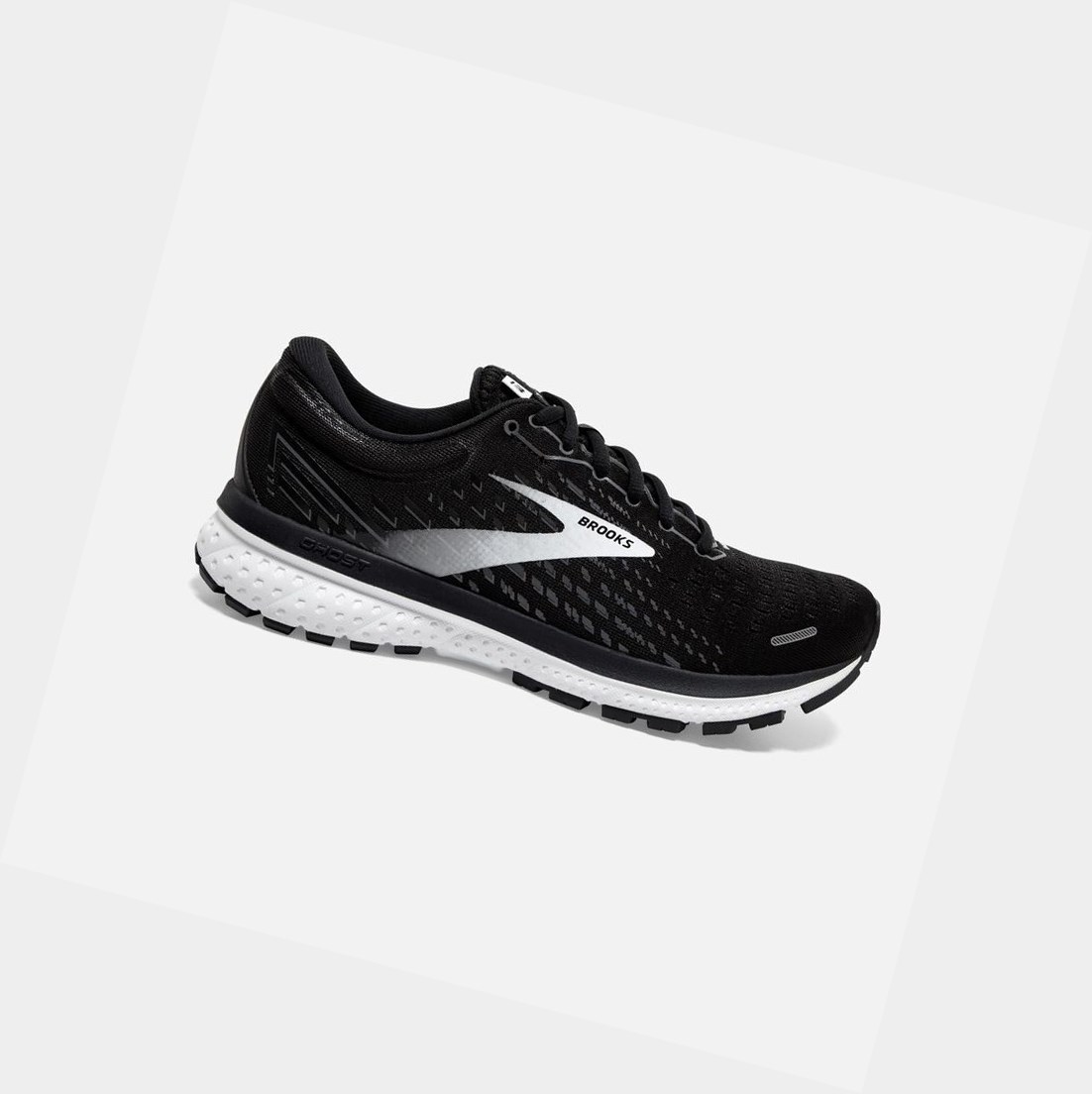 Women\'s Brooks Ghost 13 Road Running Shoes Black / Blackened Pearl / White | 7809CZEYD