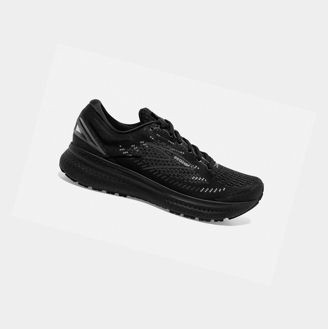 Women\'s Brooks Glycerin 19 Road Running Shoes Black / Ebony | 3716MYBJS