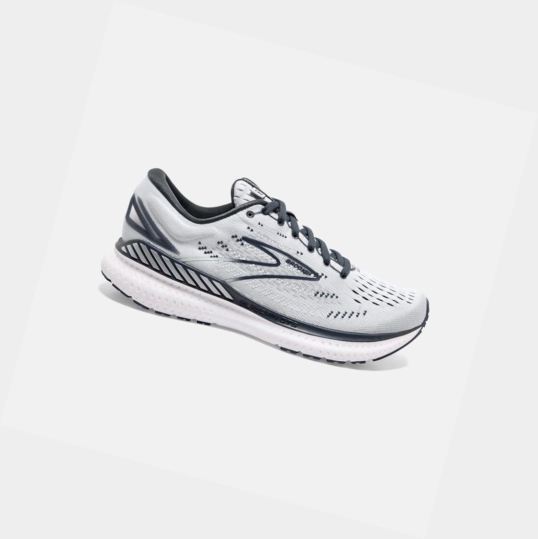 Women\'s Brooks Glycerin GTS 19 Road Running Shoes Grey / Ombre / White | 4103KTDMY