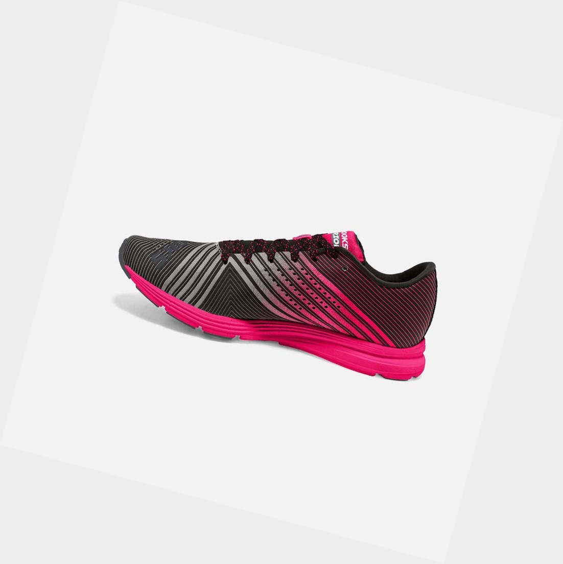 Women's Brooks Hyperion Track Shoes Black / Diva Pink / Diamond Yarn | 5871PAHER